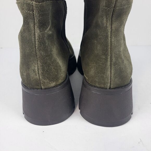 Vince Camuto Nettrio Green Suede Lug Sole Tall Boot Size 9M - Picture 8 of 16